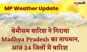 MP Weather: Unseasonal rains brought down the temperature in Madhya Pradesh