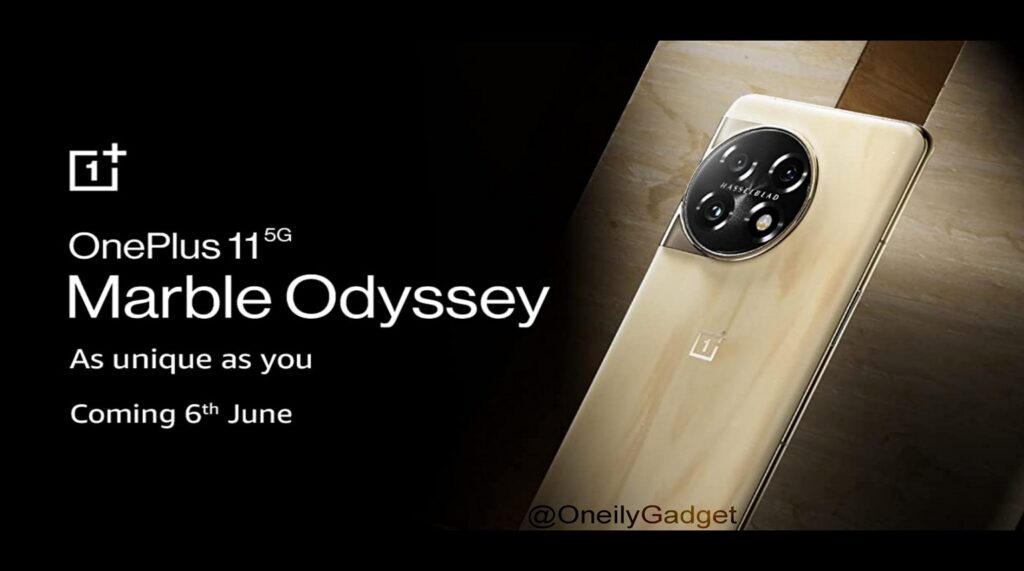 OnePlus 11 5G Marble Odyssey, जो 6 जून को हो रहा लांच।

