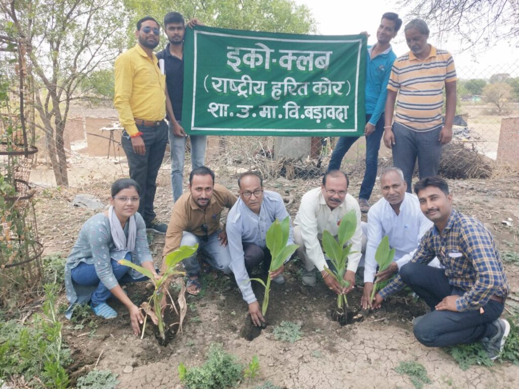 Plantation done by Eco Club on World Environment Day 5th June