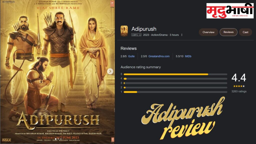 Adipurush Review: फर्स्ट डे में आदिपुरुष को कुछ यूं मिला रिस्पॉन्स, यूजर्स क्या बोले जानिए