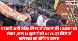 Patwari Exam पटवारी भर्ती मेरिट लिस्ट में घोटाले की आशंका को लेकर neyu