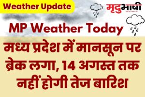 MP Today Weather: मध्य प्रदेश में मानसून पर ब्रेक लगा, 14 अगस्त तक नहीं होगी तेज बारिश