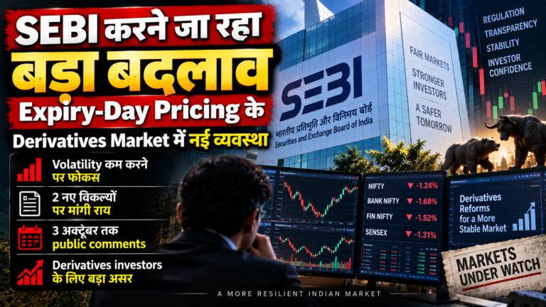 SEBI बदलेगा expiry-day pricing का तरीका: derivatives market में बड़े बदलाव का प्रस्ताव