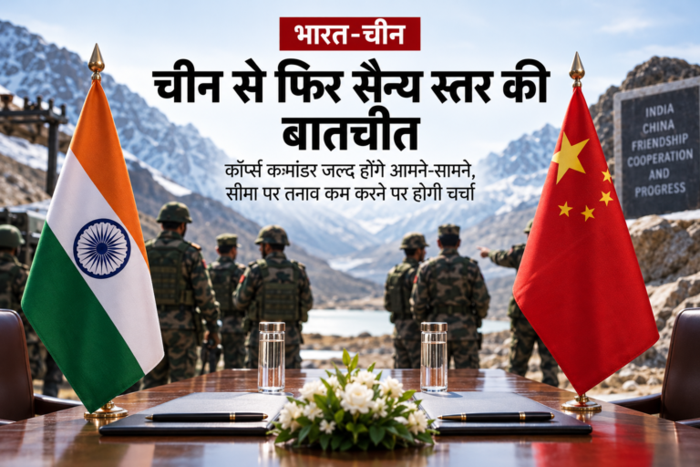चीन से फिर सैन्य स्तर की बातचीत: भारत-चीन के कॉर्प्स कमांडर जल्द होंगे आमने-सामने
