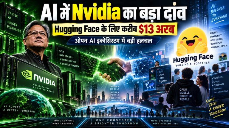 AI की दुनिया में Nvidia का बड़ा दांव: Hugging Face को करीब $13 अरब में खरीदेगी कंपनी
