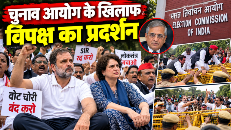 दिल्ली में ‘इंडिया’ ब्लॉक का चुनाव आयोग के खिलाफ बड़ा प्रदर्शन