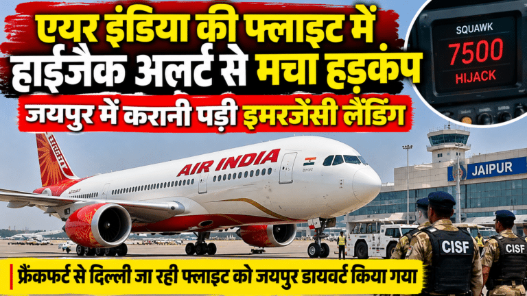 एयर इंडिया की फ्लाइट में हाईजैक अलर्ट से मचा हड़कंप